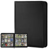 Trading Card Binder 12 Pocket GERMUN PU Cover Card Binder for 720 Cards enhanced Trading Card Holder Folders Double Sided Pocket Card Album for MTG TCG (Carbon Black)