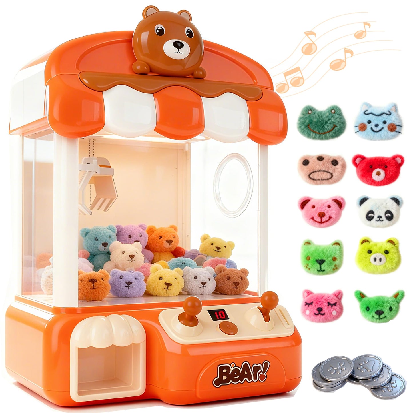 nicknack Large Claw Machine for Kids with Toys Inside,Arcade Size Toys for 3 4 5 6 7 8 Years Old Girls,Mini Prize Toys for Boys,