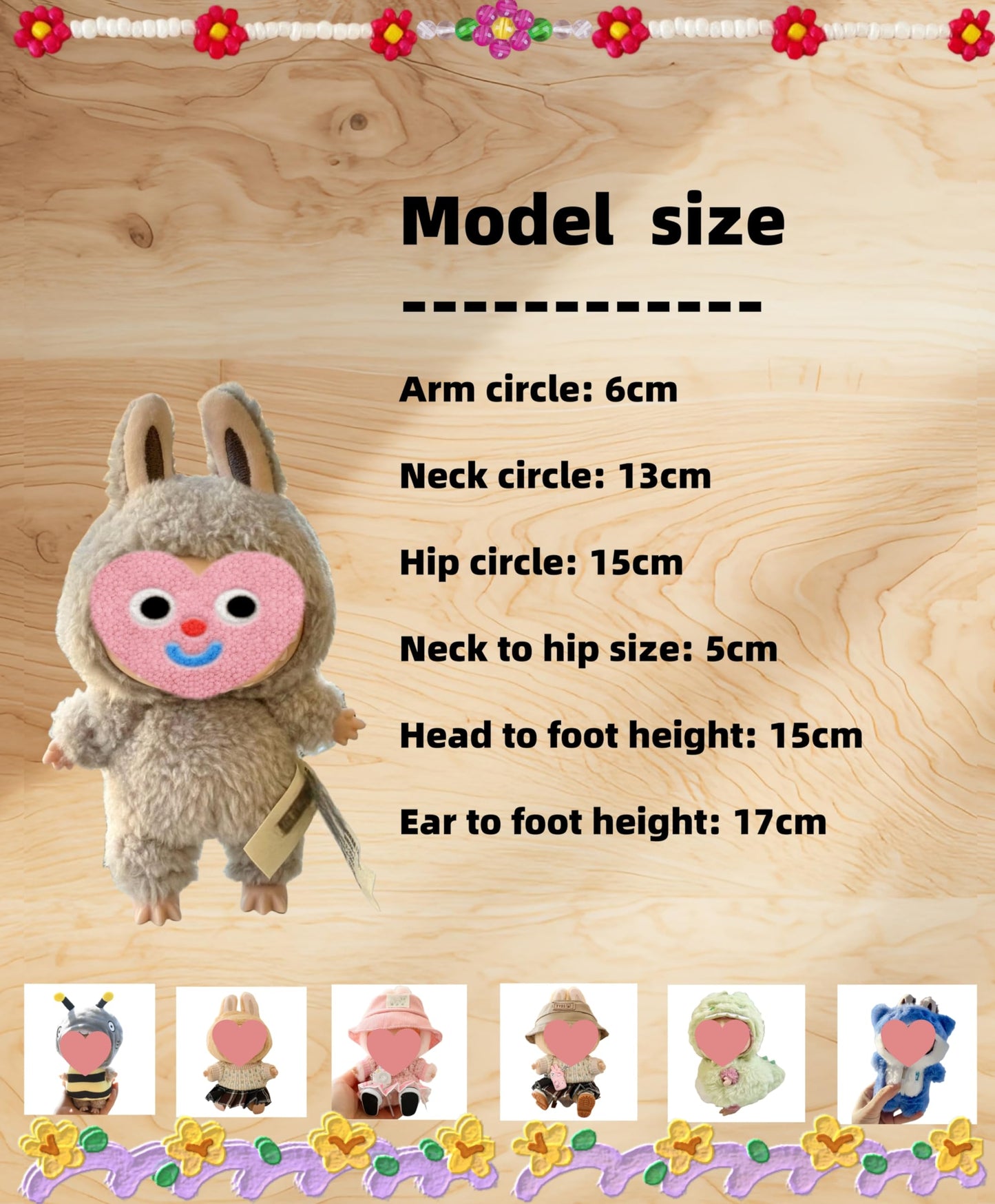 17Cm Doll Clothes For Doll, Outfits Costumes Compatible With Dolls Keychain Accessories (Black & Red Qiqi)