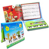 EOOLEOW Kids Piano Book - 20 Keys Educational Piano Toy for 3-5 Year Olds, Green Plastic Musical Gift for Boys & Girls
