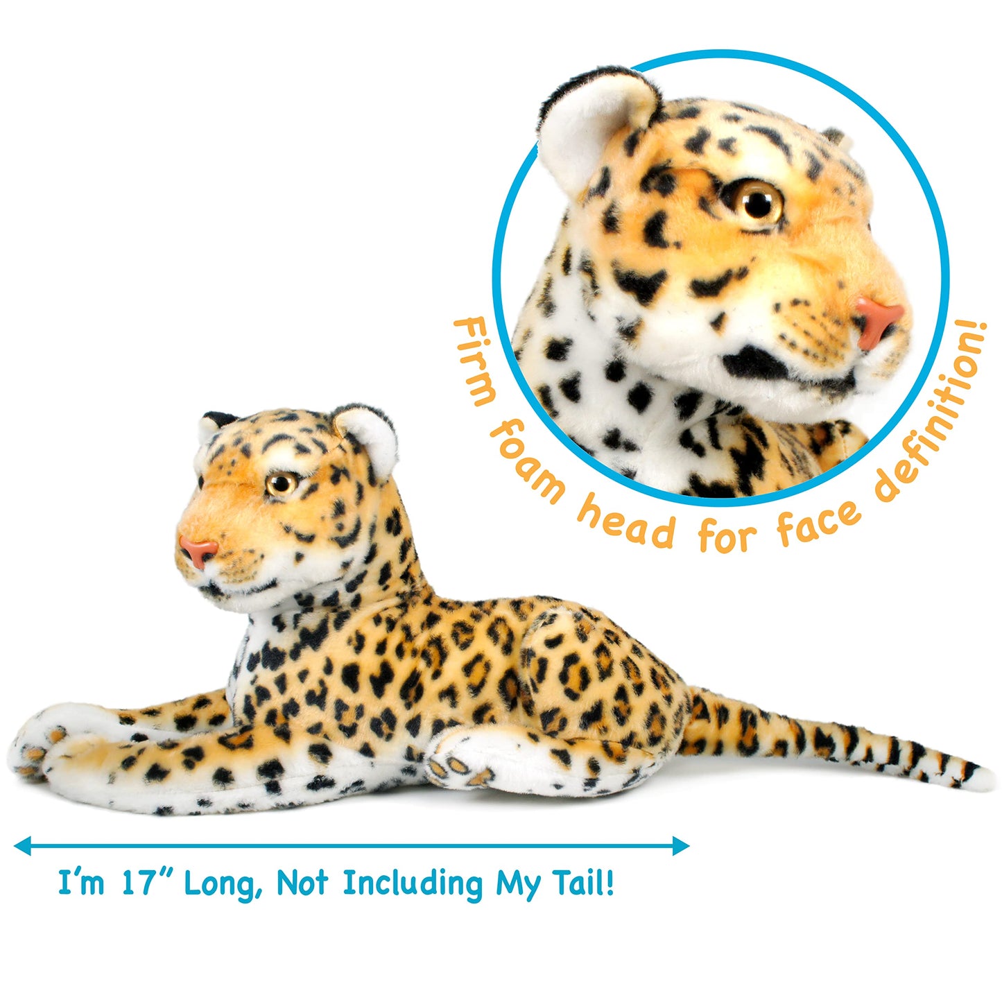 Tigerhart Leah The Leopard - 20 Inch Stuffed Animal Plush
