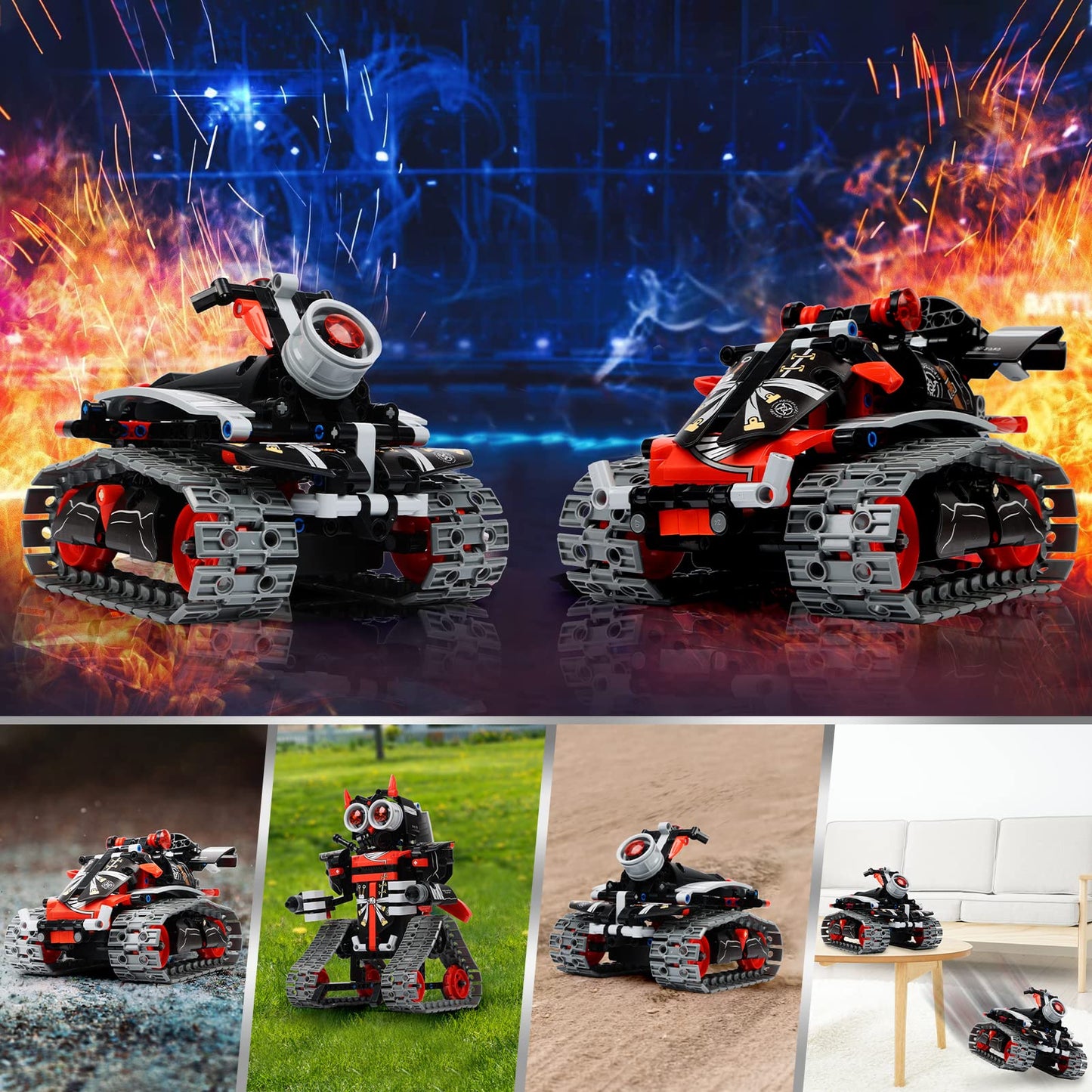 Robot Building Toys Stem Projects For Kids Ages 6-10 8-12 And Up, 3 In 1 Remote Control Car Coding Set, Educational Robotics Science Kit, Birthday & Christmas Gift For Teen Boys Girls