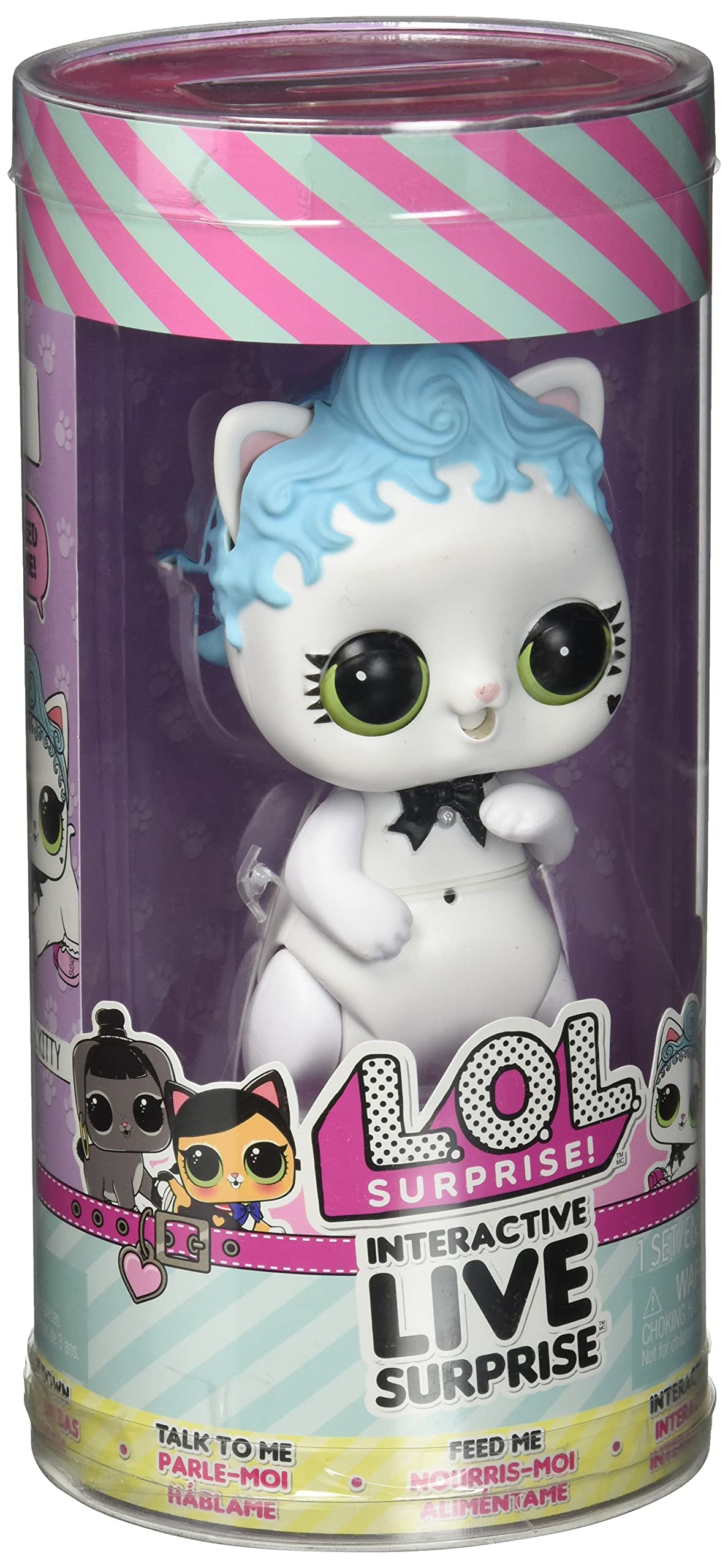 L.O.L. Surprise! Interactive Live Surprise Pet Royal Kitty Doll With 60+ Realistic Sounds, Responds To Motion, Touch And Sounds, Accessories- Gift For Kids, Toys For Girls And Boys Ages 4 5 6 7+ Years Old
