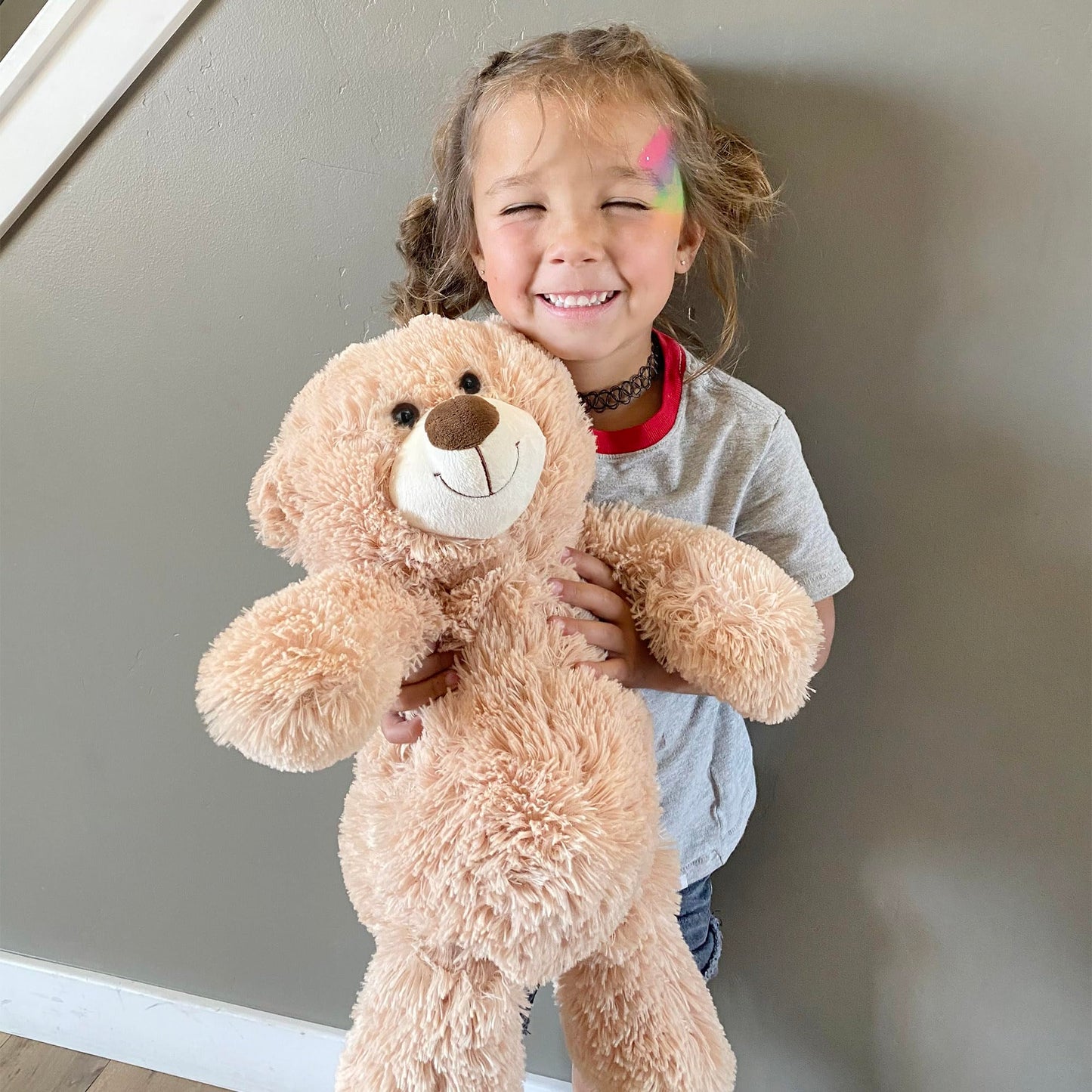 Benben Teddy Bear Stuffed Animal, 20 Inch Brown Stuffed Teddy Bear Plush Toy, Soft Plushies Gift For Baby Shower, Easter Decorat