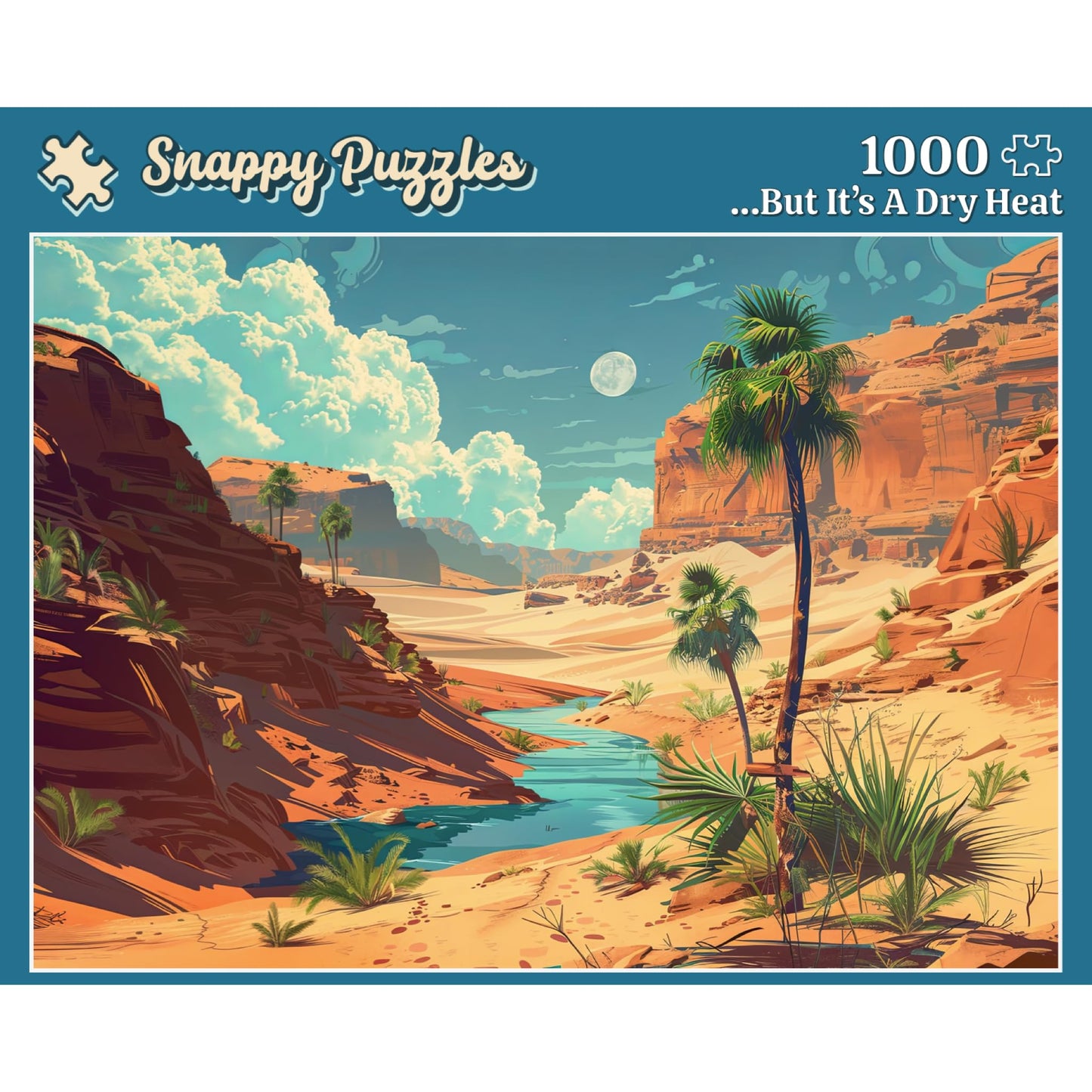 Snappy Puzzles - 1000 Piece Puzzle For Adults - ...But It'S A Dry Heat - Fun, Challenging, Hard, No Dust, Nature Landscape Jigsa