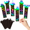 Beyumi 60Pcs Sea World Animals Scratch Bookmarks For Kids Diy Under The Sea Magic Art Rainbow Color Paper Craft Kit Summer Party Favors Birthday Gifts School Classroom Activity Art Project Supplies