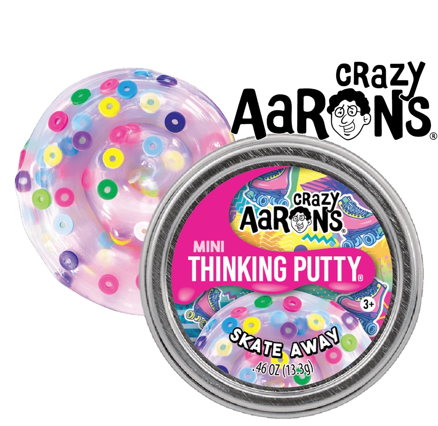 Matty'S Toy Stop Crazy Aaron'S Putty Mini Tins Daydream, Skate Away, Fairy Sprinkles & Love Is In The Air Gift Set Bundle - 4 Pack (13.3G Each)