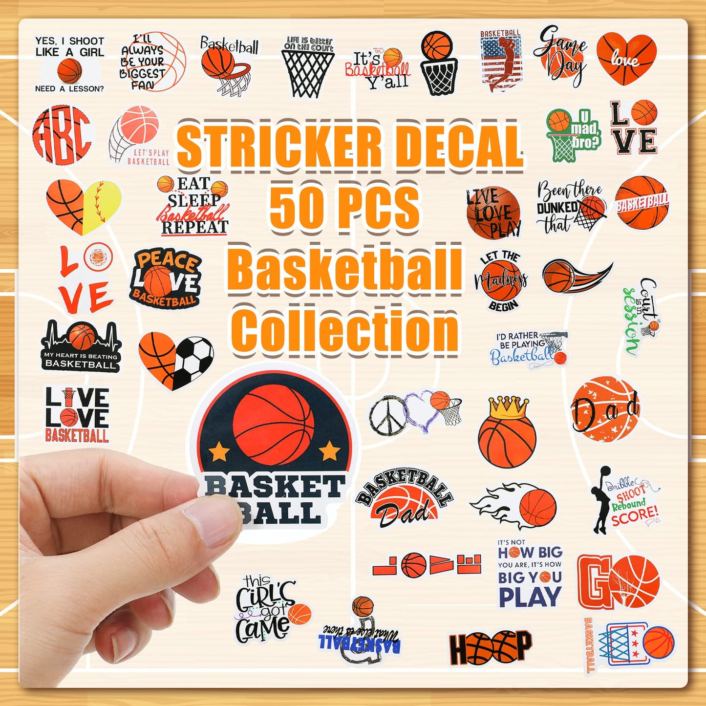 86 Pcs Basketball Party Favors Basketball Sports Drawstring Present Bags Basketball Goodie Bags Basketball Silicone Bracelets Wristbands Basketball Keychains Stickers For Basketball Birthday Supplies