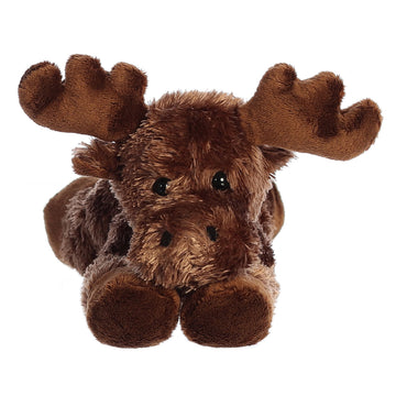 Aurora® Mini Flopsie™ Maxamoose™ Stuffed Animal, 8-Inch Brown Polyester Plush for Kids and Adults