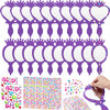 Geetery 20 Pcs Unbreakable Kids Mirror DIY Decorate Your Own Princess Mirror Mermaid Princess Foam Small Crafts for Princess Par