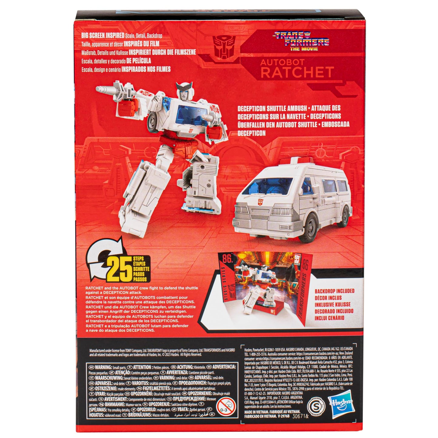 Transformers Toys Studio Series Voyager The The Movie 86-23 Autobot Ratchet Toy, 6.5-Inch, Action Figure For Boys And Girls Ages 8 And Up
