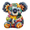 Wooden Puzzles for mature-themeds Wooden Jigsaw Puzzles for mature-themeds Kids Patchwork Koala Unique Shaped Wood Puzzles mature-themed Creative Birthday Gifts for Friends Family Game (13.4 * 12.8in 280pcs)