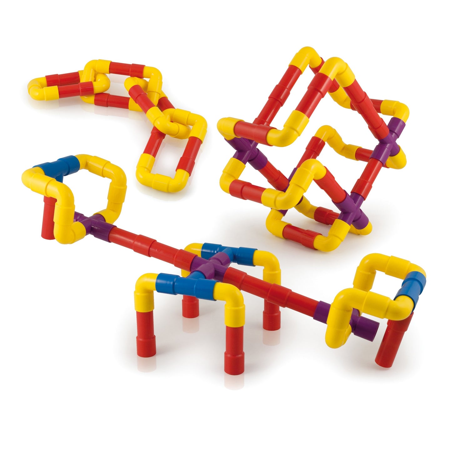 Quercetti Tubation - 40 Piece Interlocking Pipeline Maze Building Set - Open Ended Construction Toy For Ages 3 And Up (Made In I
