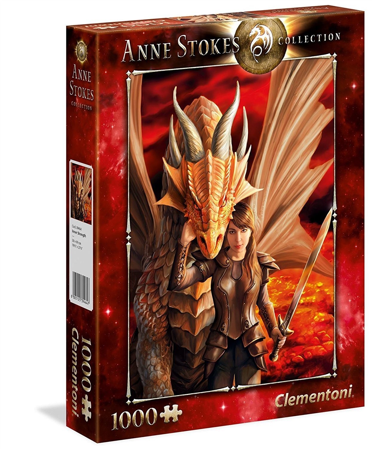 Clementoni - 39464 - Anne Stokes Collection - Inner Strenght Puzzle For Adults And Children - 1000 Pieces