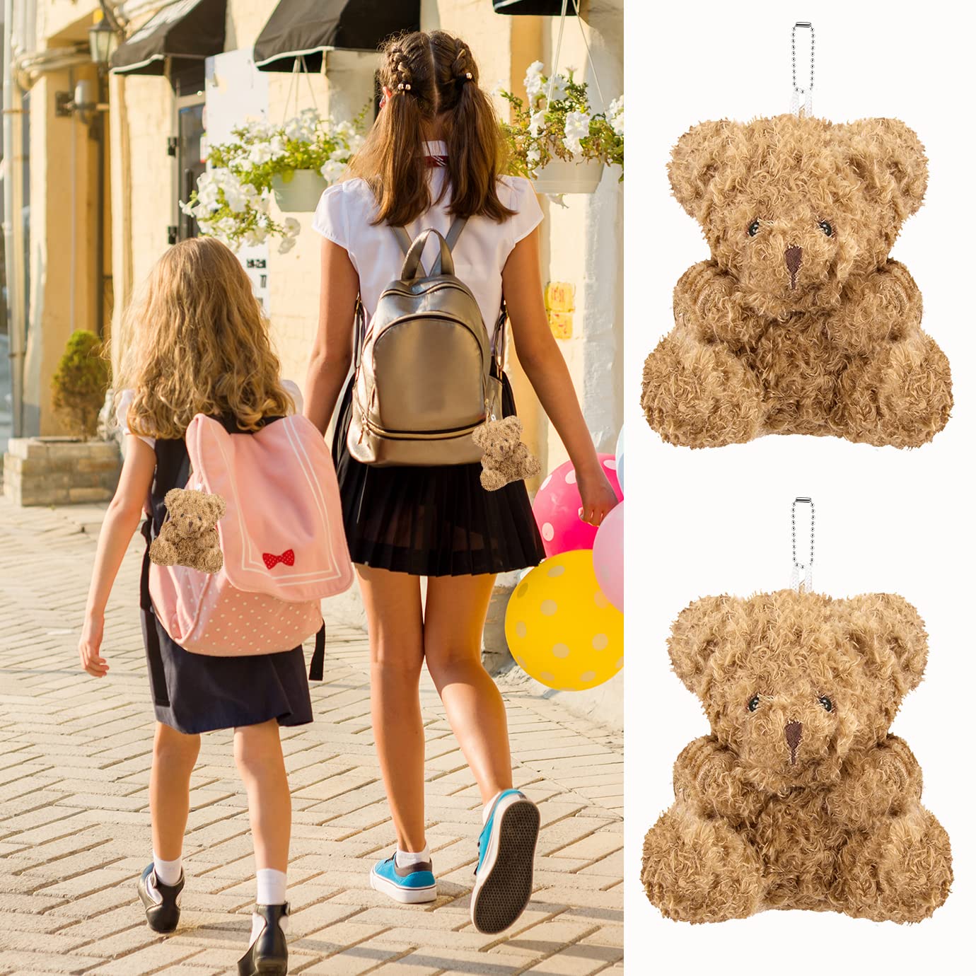 Wxj13 12 Plush Mini Teddy Bears - 4 Inch Soft Stuffed Animals For Graduation, Birthday, Wedding, Baby Shower Decorations, Party