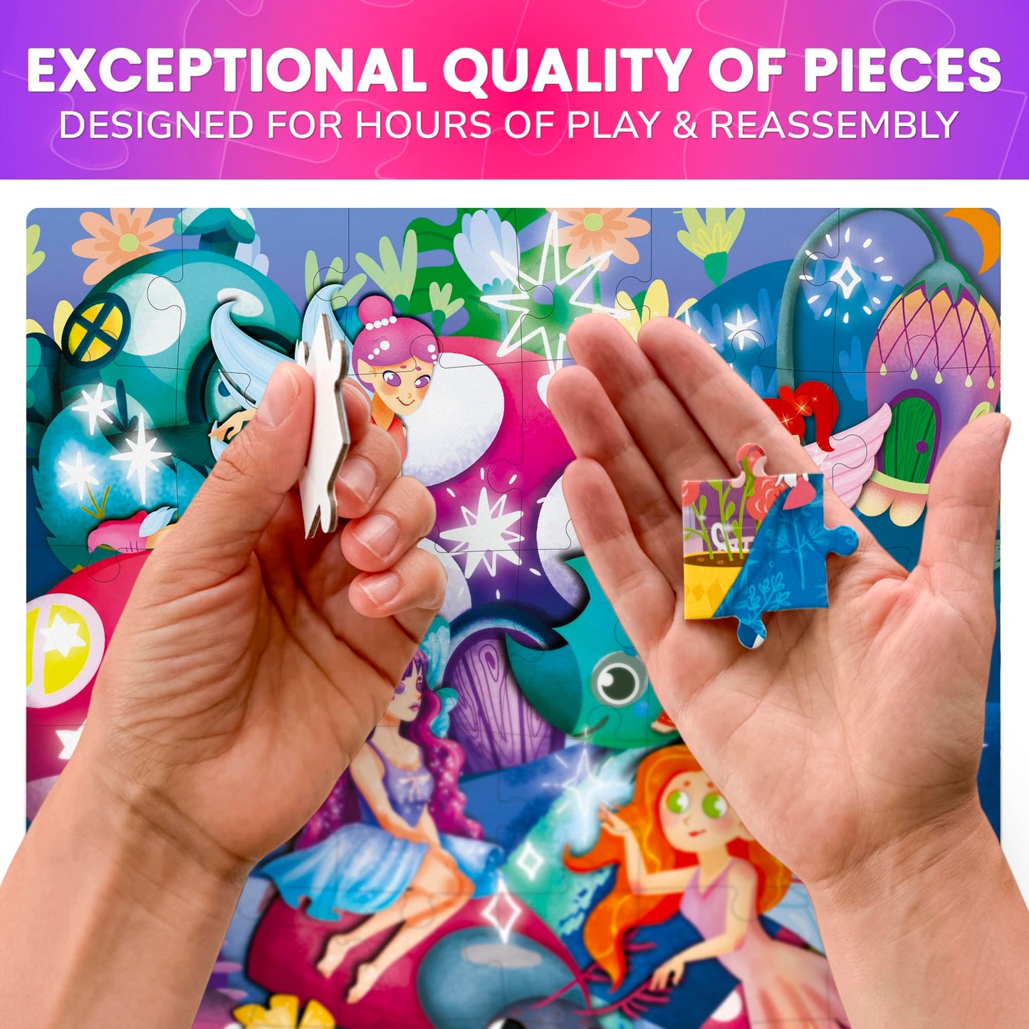 Quokka Puzzles For Toddlers 3-5 - 3 X 36 Pieces Puzzles For Kids Ages 3-4 - 12 Toy Learning Vert Girls For 4-6 - Jigsaw Game For