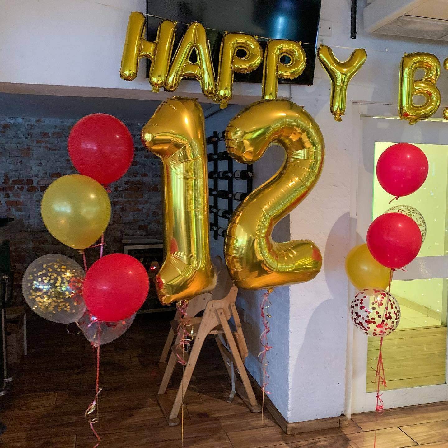 LHOAVWE 40 Inch Gold 21 Number Balloons - Jumbo Mylar Foil for 12th & 21st Birthday Party Decorations