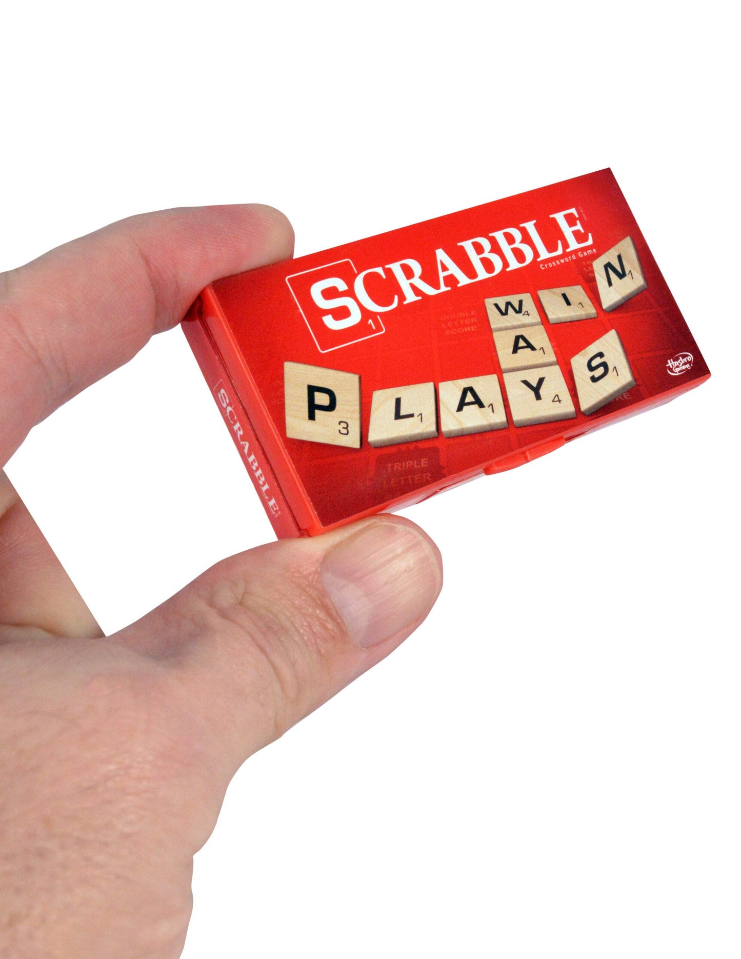 World'S Smallest Scrabble, Miniature Magnetic Board, 98 Letters, 5 Blank Tiles & Portable Case, Family Game, Classic Scrabble Game, Perfect For Stocking Stuffers, Easter Gifts, Party Favors, Ages 8+