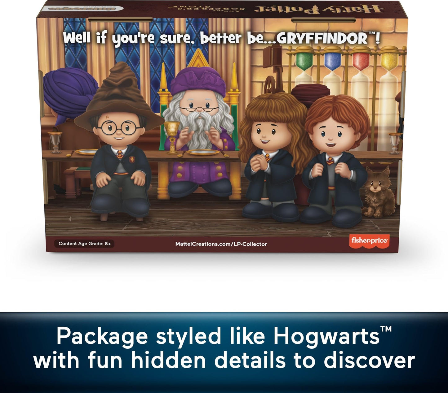 LITTLEPEOPLE COLLECTOR Harry Potter Movie Special Edition Set, 4 Figures, Multicolor, Model HVG45