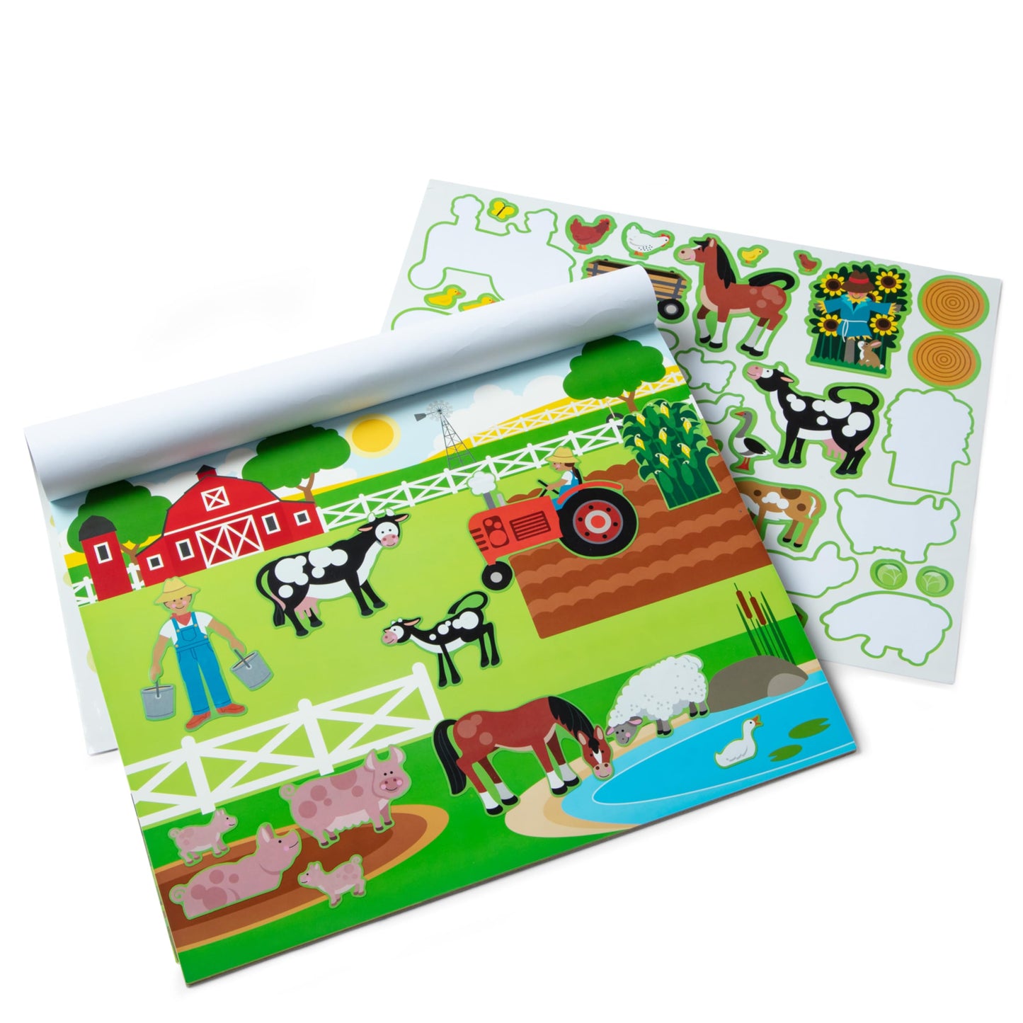 Melissa & Doug Reusable Sticker Pad: Habitats - 150+ Stickers - FSC Certified - 14.1" x 11.2" - Multicolor - Model 4196