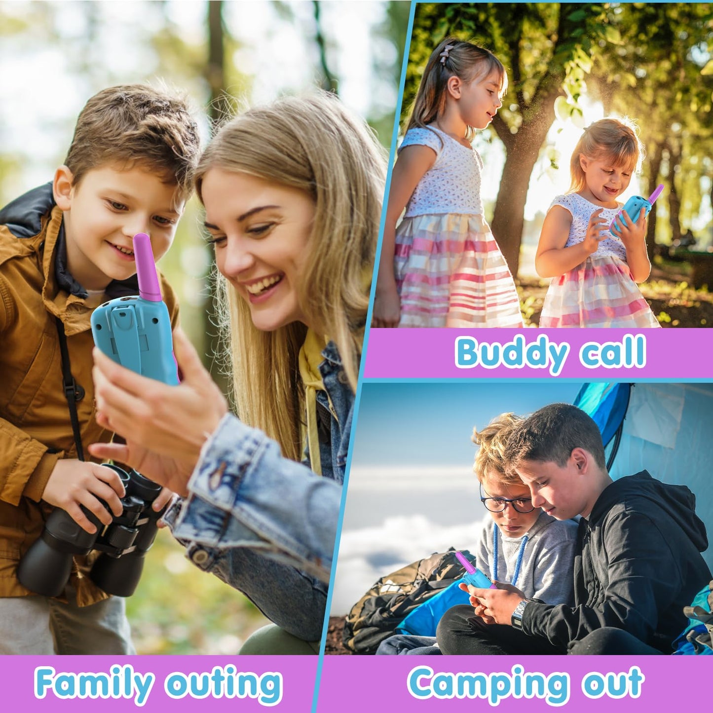 Selieve Toys For 3-14 Year Old Children'S, Walkie Talkies For Kids 22 Channels 2 Way Radio Toy With Backlit Lcd Flashlight, 3 Mi