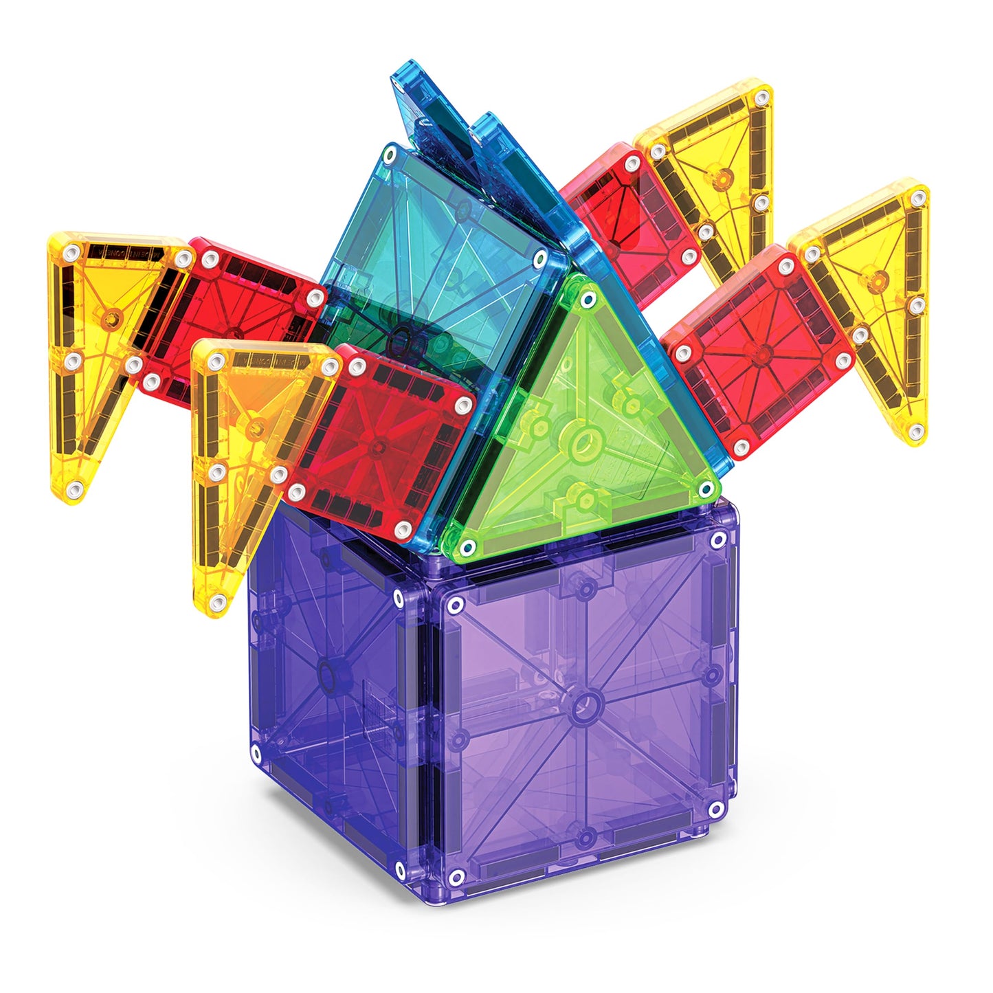 Magna-Tiles® Combo 46-Piece Magnetic Construction Set, The Original Magnetic Building Brand