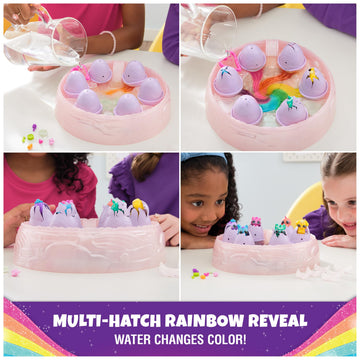 Hatchimals Alive Rainbow Hatchery, 6 Mini Figures & Accessories, Kids Toys, Model 6070168, Ages 3+, Plastic
