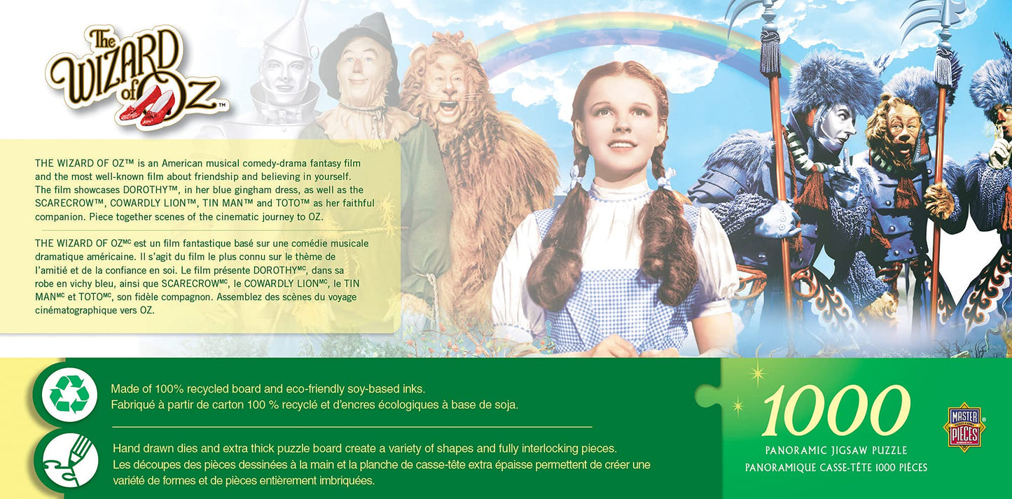Masterpieces 1000 Piece Jigsaw Puzzle For Adults And Family - Wizard Of Oz Panoramic - 13''X39''