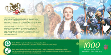 MasterPieces 1000 Piece Jigsaw Puzzle - Wizard of Oz Panoramic, 13"x39", Cardboard, Model 71745