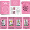 Smoostart Tarot Cards for Beginners with Meanings on Cards - Includes enhanced Velvet Storage Bag & Guide Book - 450GSM Thicker Cards