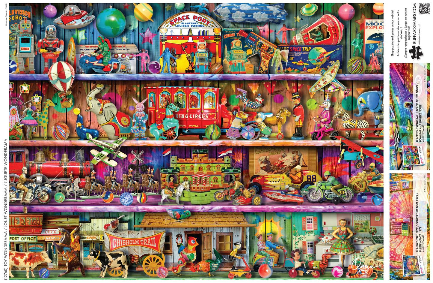 Buffalo Games 1000 Piece Jigsaw Puzzle - Aimee Stewart Toy Wonderama - Multicolor - Challenging for Adults - 26.75 x 19.75 inches