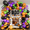Halloween Balloons Garland Arch Kit Diy Halloween Party Supplies With Boo Foil Balloon Spider Balloon Black Orange Purple Fruit