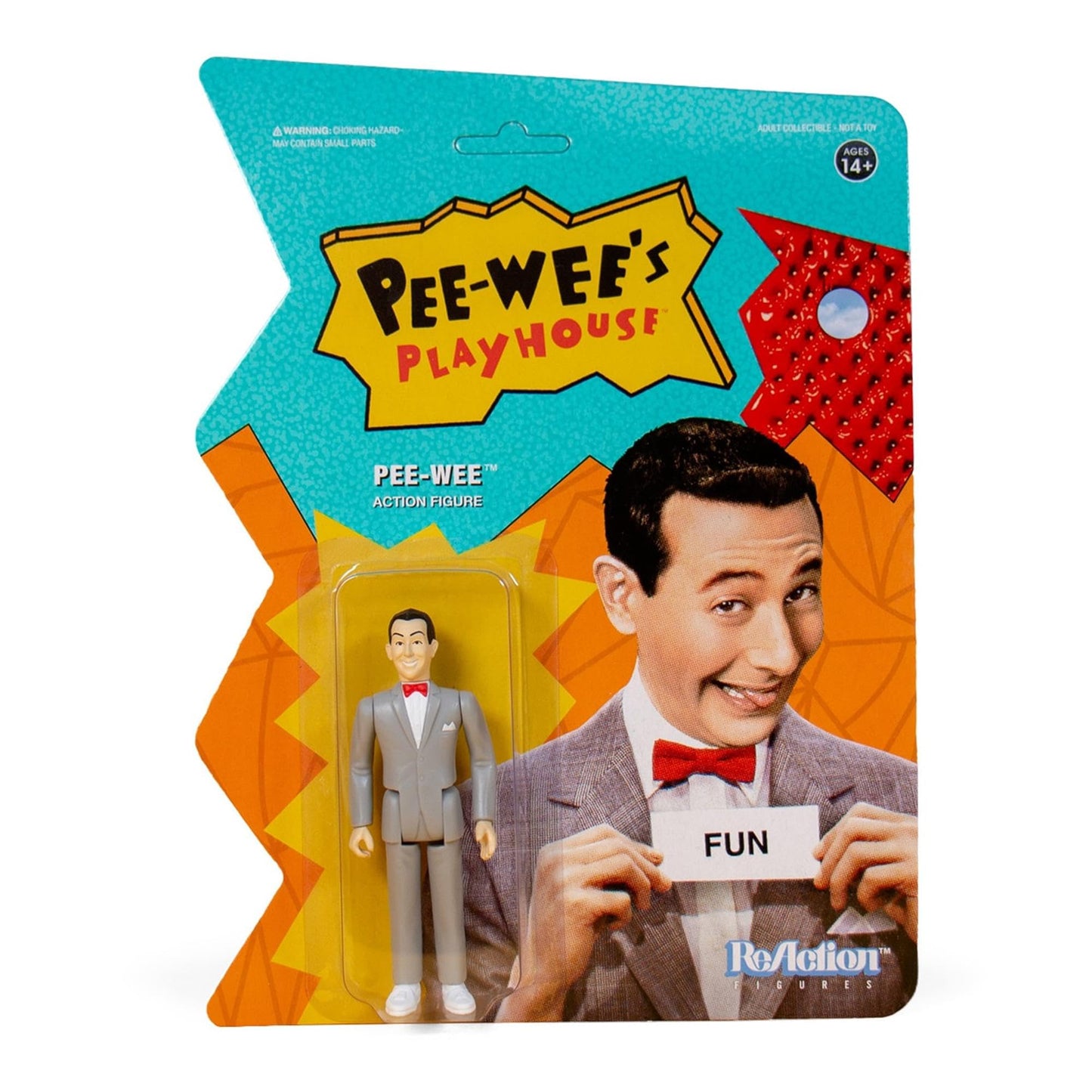 Super7 Pee Wee'S Playhouse: Pee Wee Reaction Figure, Multicolor