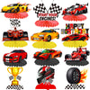 C L cooper life 12Pcs Race Car Birthday Centerpieces for Children Car Racing Decorations for Race Car Birthday Supplies Race Car