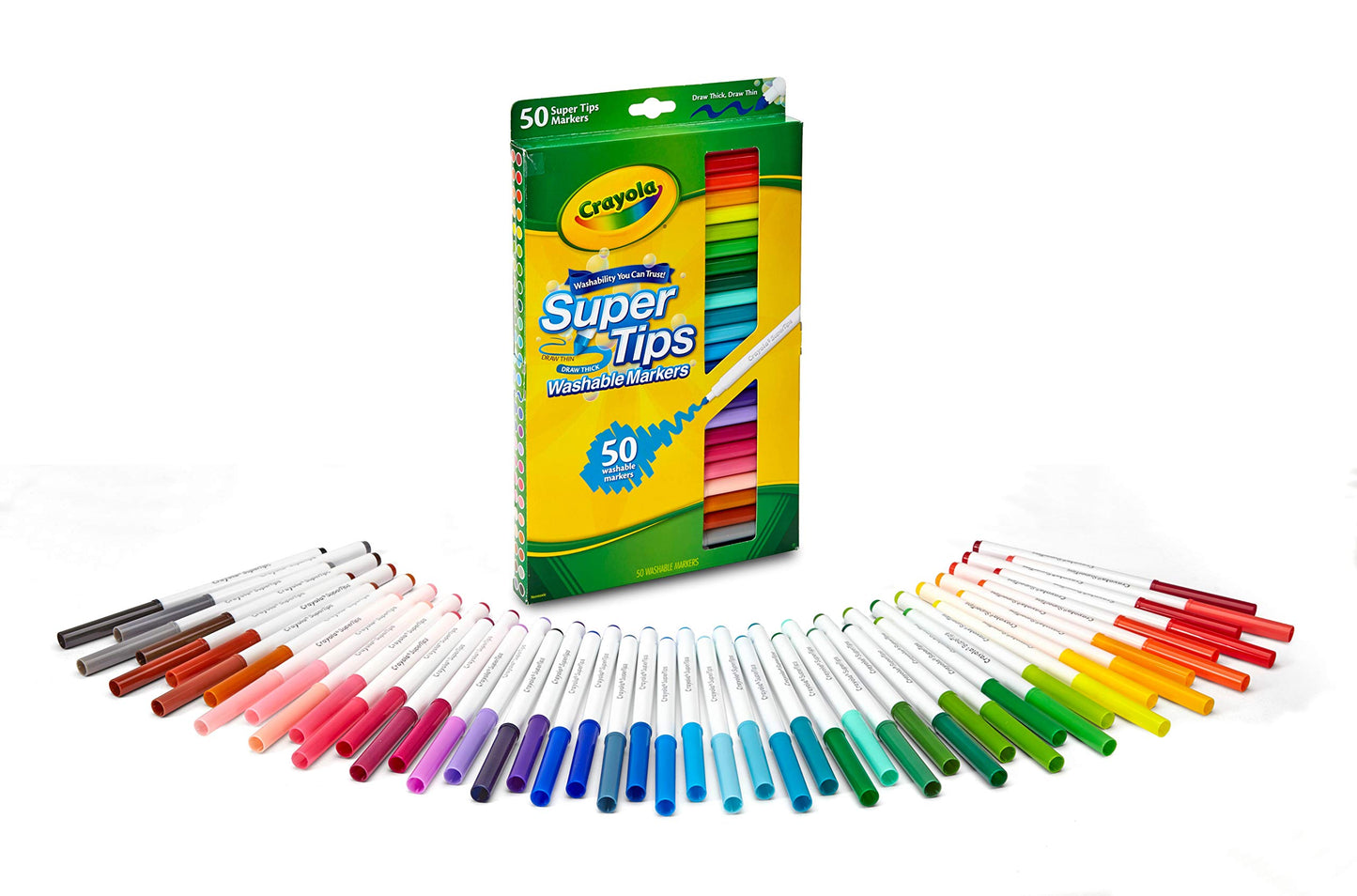 Crayola Super Tips Washable Markers Age 3+ - 50 Count