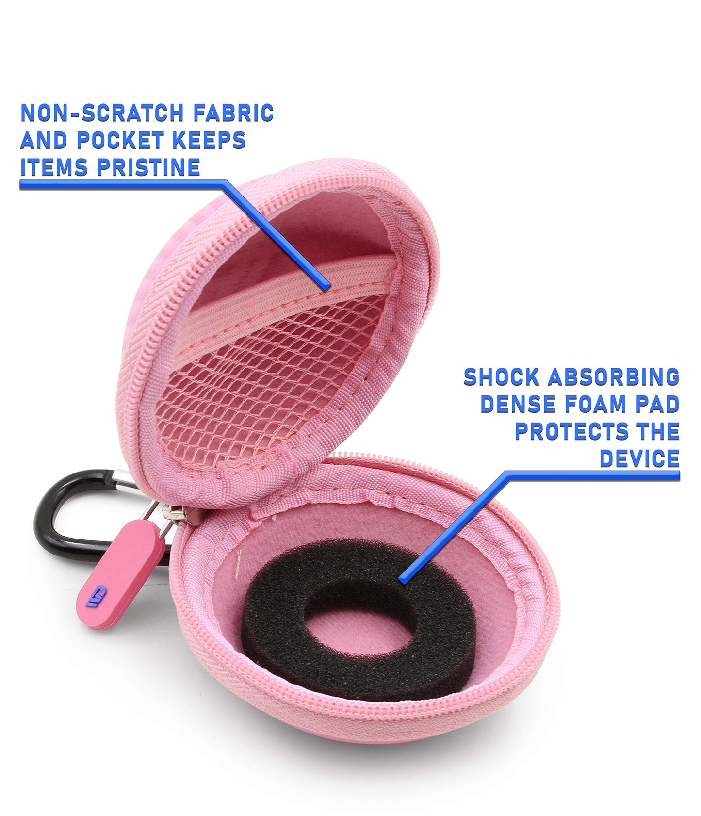 Casematix Pink Carry Case Compatible With Tamagotchi On Virtual Interactive Pet Game, Includes Compact Case Only