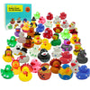 4E'S Novelty Rubber Ducks For All Holidays, Bulk Pack Of 42 - Includes 6 Of Each Holiday, Valentines Day Rubber Ducks, Easter Duckies, Bath Toys For Kids, Gift For Jeep Owners, Jeep Ducking