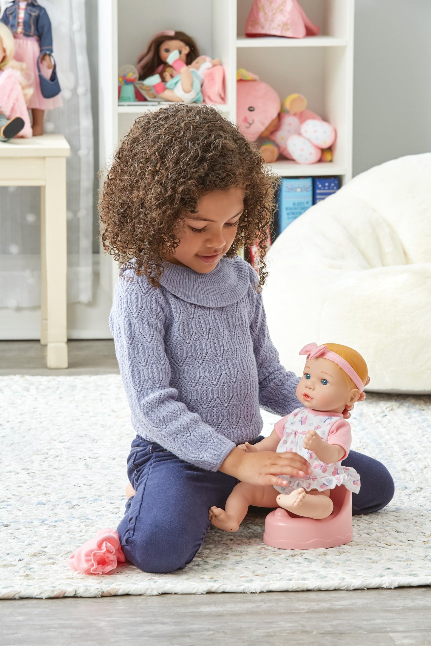 Madame Alexander 13-Inch Potty Pals Baby Doll, Light Skin Tone