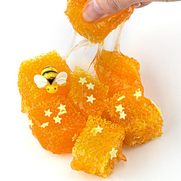 Honeycomb Slime, Squeeze It And Make A Pop Sound, Non-Sticky Crunchy Slime, Slime Party Favors For Girls And Boys Ages 8-12, Sli