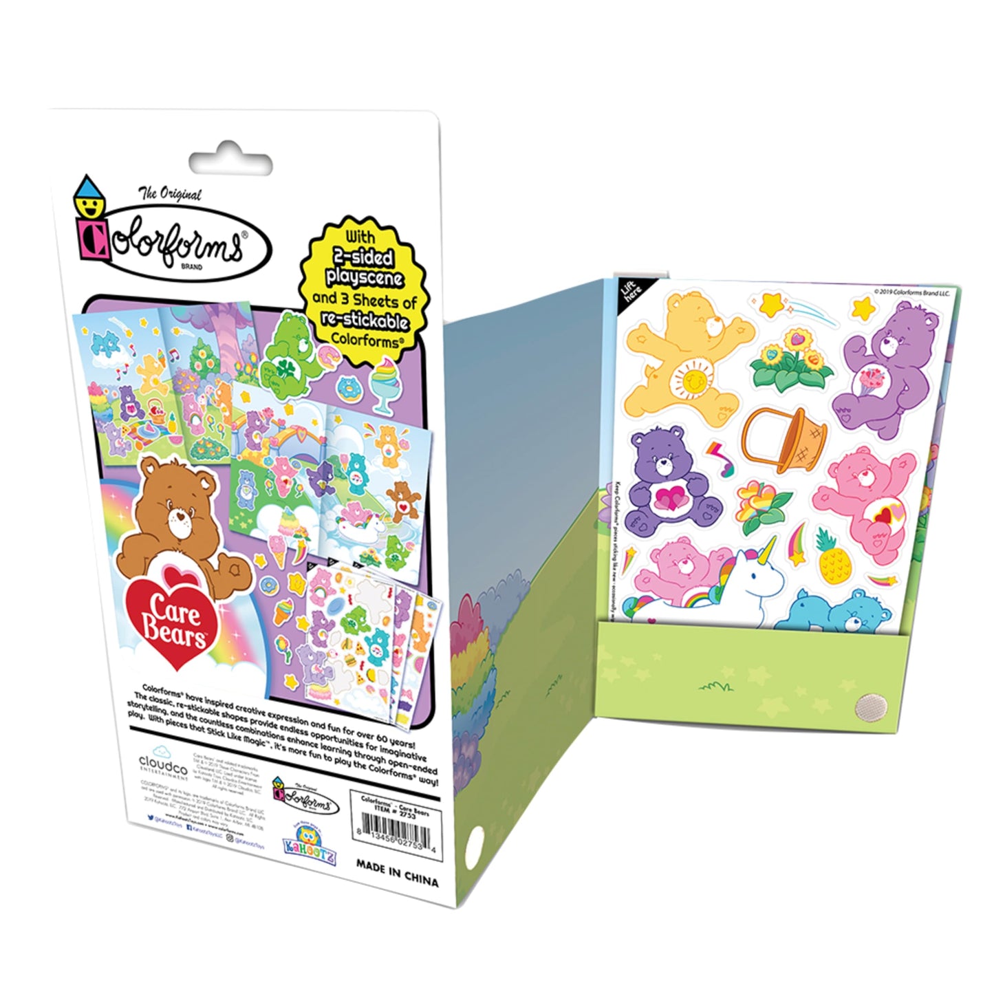 Colorforms Travel Set, Stickers For Kids - Care Bears, Arts And Crafts, Reusable Sticker Book, Kids Stickers, Toddler Crafts, St