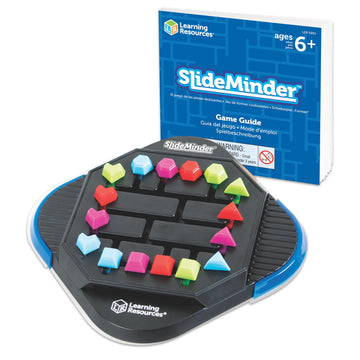Learning Resources Slideminder Brain Teaser Puzzle Game, 3D Puzzle, Slide Puzzle For Kids, Brain Teasers, Fidget Toy, Travel Gam