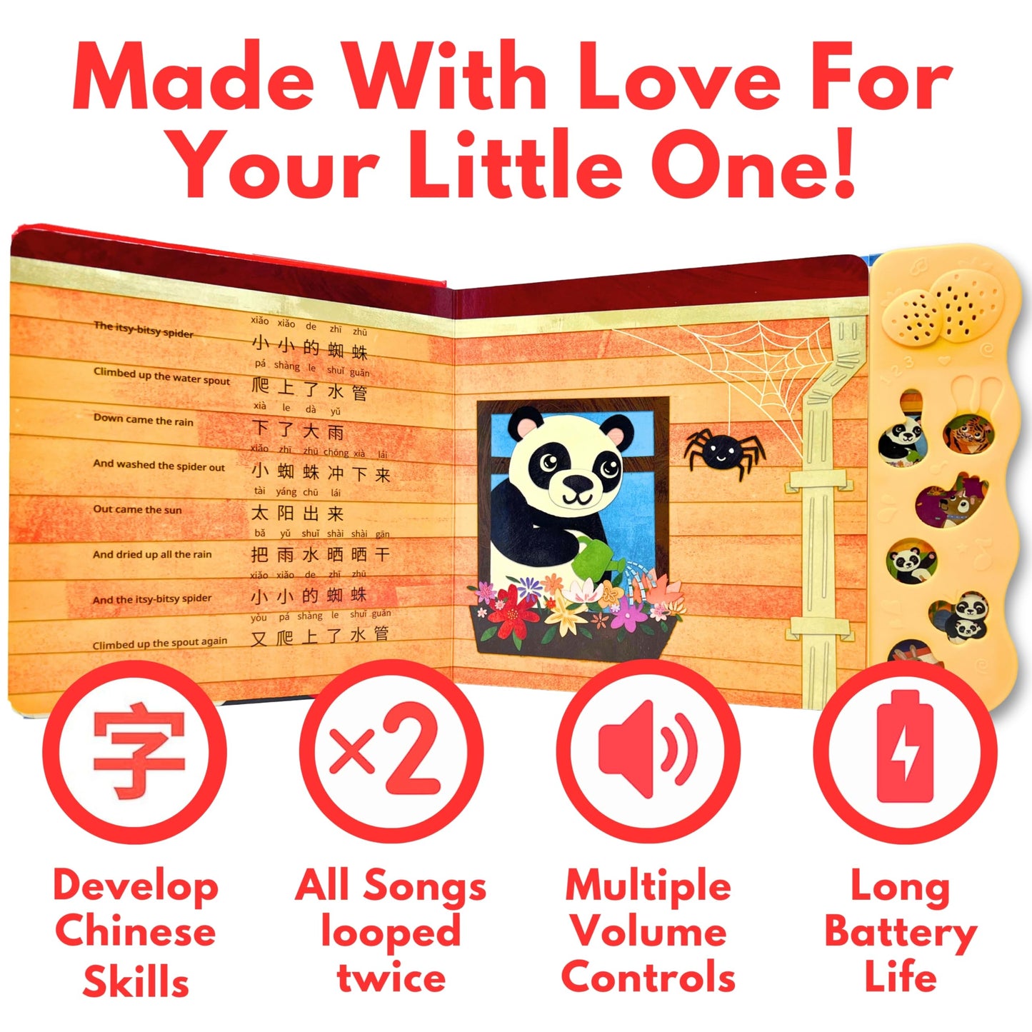 Bao Bao Learns Chinese Vol. 1, Chinese Books For Kids, Chinese New Year Gifts, Chinese Baby Book, Mandarin Chinese Board Books F
