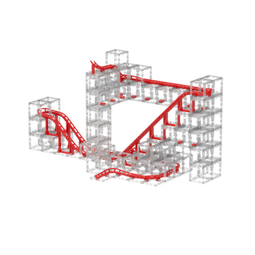 DesignNest MagnetCubes Coaster Cubes, Marble Run - 168Pcs, Roller Coaster Building Set, STEM Toys, Ages 8 Years & Up, Advanced P