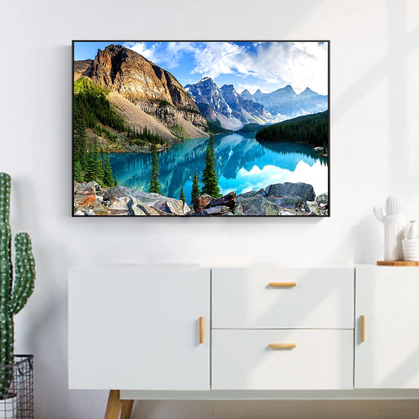 Yundu 1000 Piece Jigsaw Puzzle for Adults - Stunning Moraine Lake Design, Perfect for Family Fun and Brain Exercise