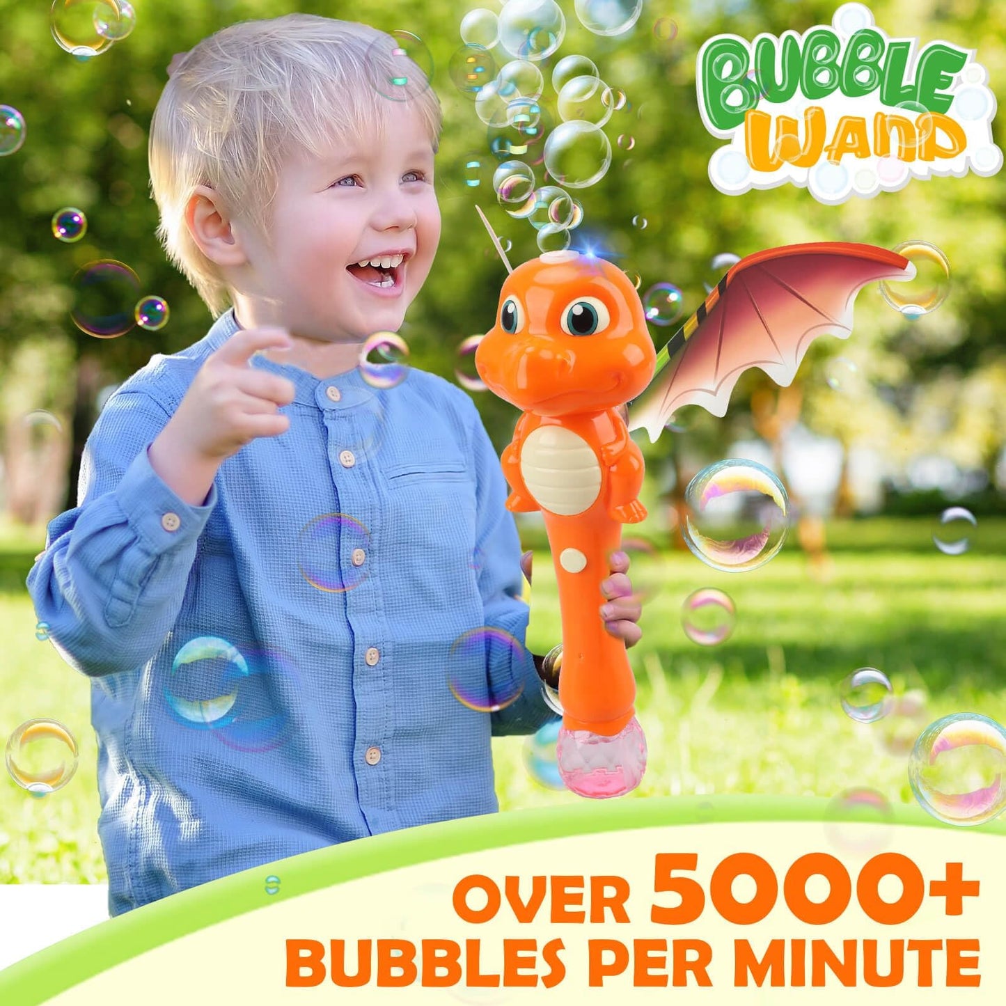 Chridark Dinosaur Bubble Wand Toys For Kids Age 3 4 5 6 7 8 Year Old: Bubbles Machine For Kids, Toddler Outdoor Toys, Gifts For