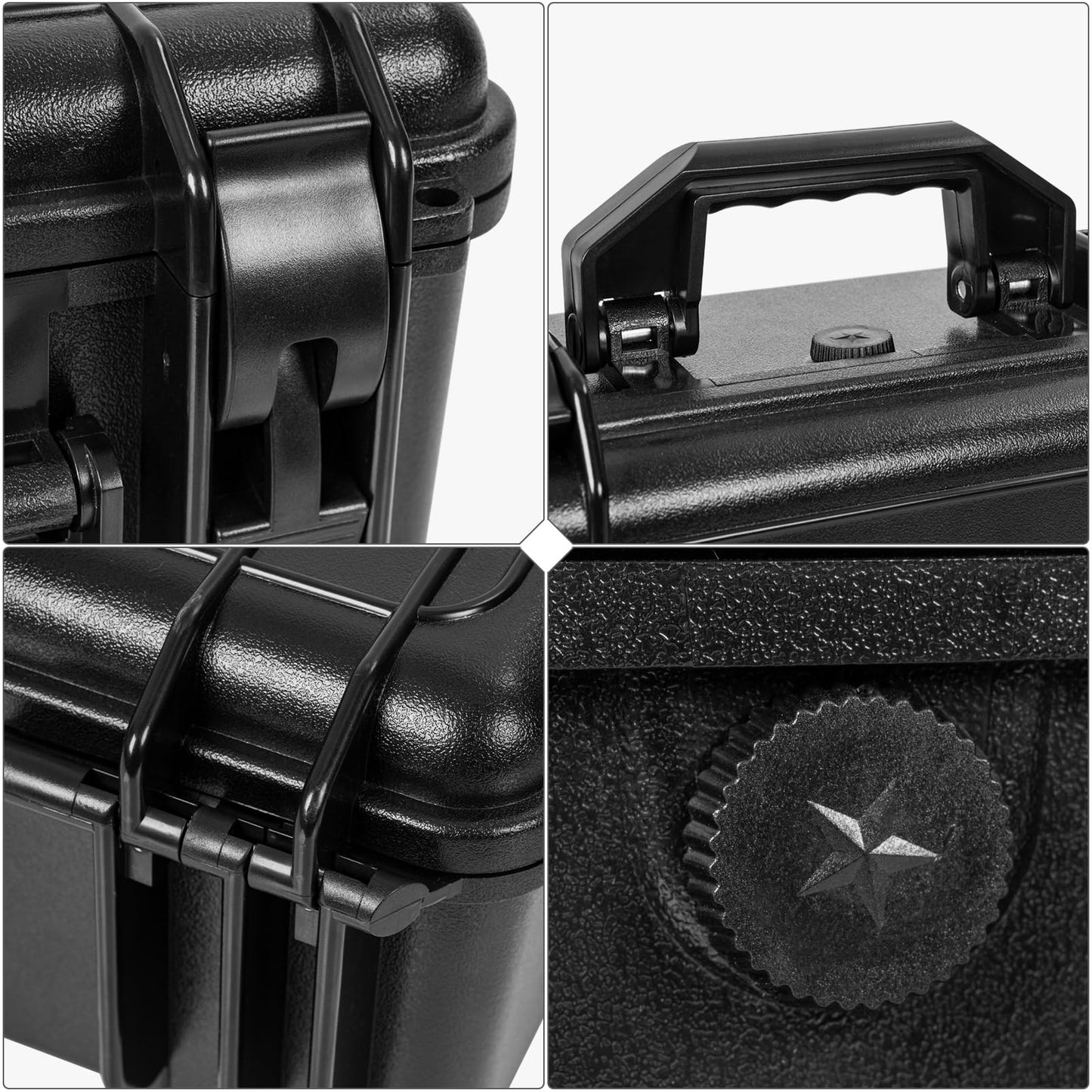 Weliday 3 Row Toploader Card Storage Box, Waterproof Graded Card Case For Sports Cards With Eva Divider, Trading Card Toploader