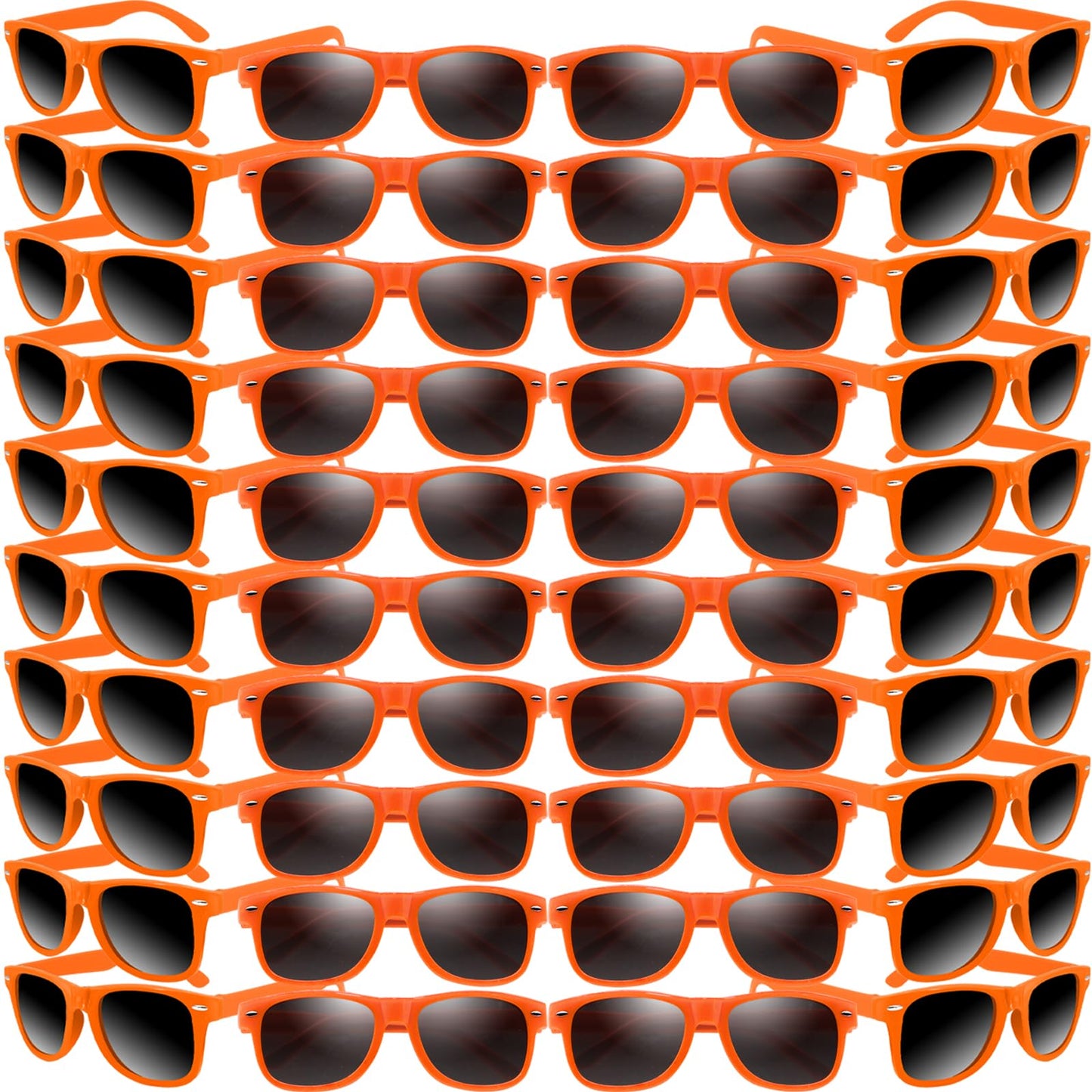 Oleitodh 60 Pack Orange Party Sunglasses Kids Bulk For Birthday Party Favors Goody Bag Fillers For Beach Pool Party For Teens Ad