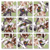 B Dazzle Bunnies Scramble Squares 9 Piece Puzzle