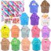 WUHUANIU 15 Pack Mini Slime Butter Slime Party Favors Soft Non-Sticky and Stretchy Slime Kit for Classroom Prizes Christmas Stocking Stuffers Goodie Bag Stuffers for Kids Boys Girls N001 N002