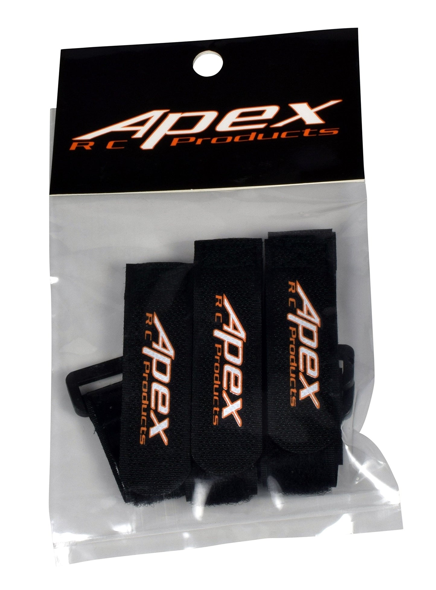 Apex RC Products 5 Pack 20mm x 200mm HD Rubberized Battery Straps Non-Slip 3030